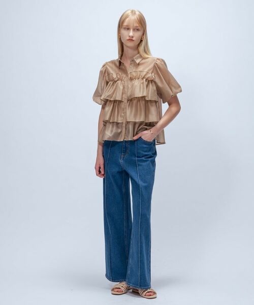 cloenc / クロエンス シャツ・ブラウス | 【手洗い可】シアーローンティアードブラウス | 詳細7