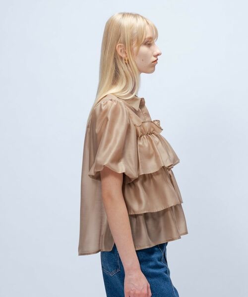 cloenc / クロエンス シャツ・ブラウス | 【手洗い可】シアーローンティアードブラウス | 詳細9