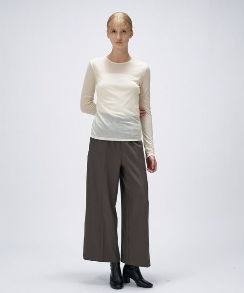 cloenc / クロエンス カットソー | 【手洗い可】シアークルーネックプルオーバー | 詳細1