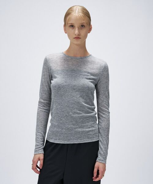 cloenc / クロエンス カットソー | 【手洗い可】シアークルーネックプルオーバー | 詳細12