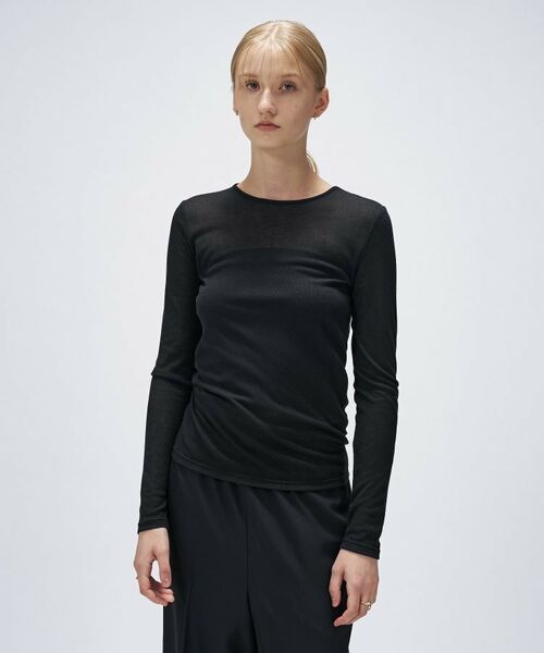 cloenc / クロエンス カットソー | 【手洗い可】シアークルーネックプルオーバー | 詳細19