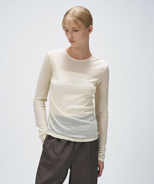 cloenc / クロエンス カットソー | 【手洗い可】シアークルーネックプルオーバー | 詳細2