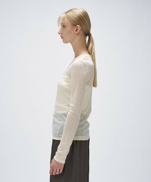 cloenc / クロエンス カットソー | 【手洗い可】シアークルーネックプルオーバー | 詳細3