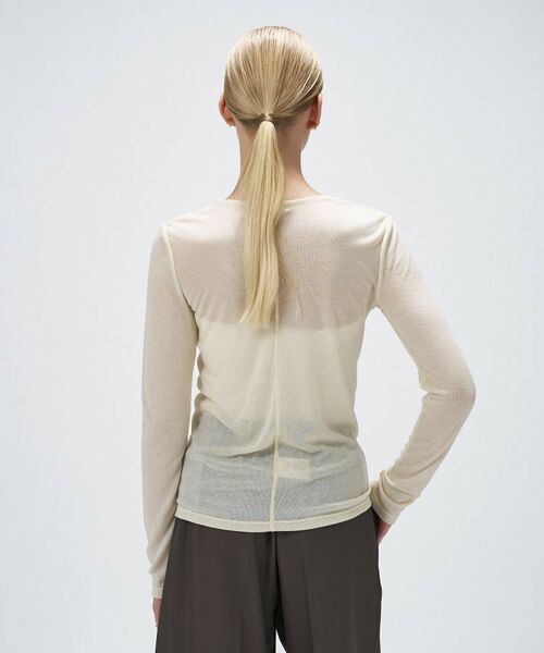 cloenc / クロエンス カットソー | 【手洗い可】シアークルーネックプルオーバー | 詳細4