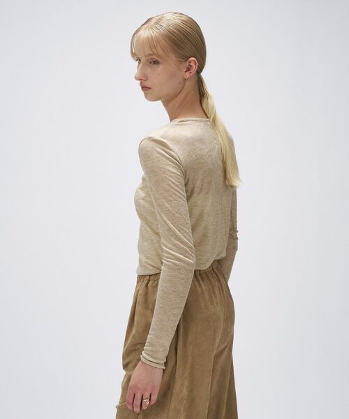 cloenc / クロエンス カットソー | 【手洗い可】シアークルーネックプルオーバー | 詳細8