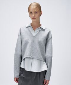 cloenc / クロエンス カットソー | 【セットアップ／マシンウォッシュ】深Vネックダンボールプルオーバー