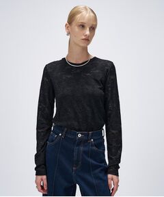 cloenc / クロエンス カットソー | 【マシンウォッシュ】フラワーレースプルオーバー