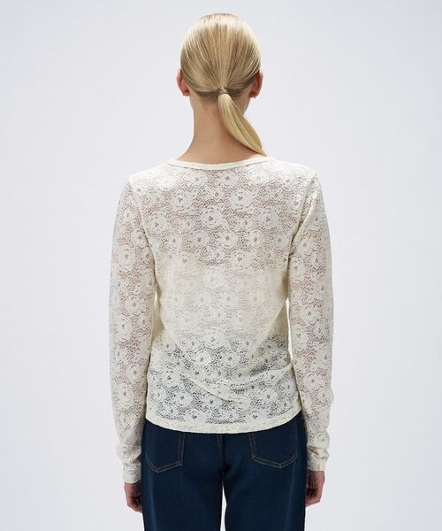 cloenc / クロエンス カットソー | 【マシンウォッシュ】フラワーレースプルオーバー | 詳細4