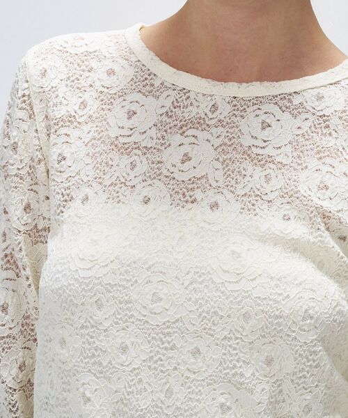 cloenc / クロエンス カットソー | 【マシンウォッシュ】フラワーレースプルオーバー | 詳細6