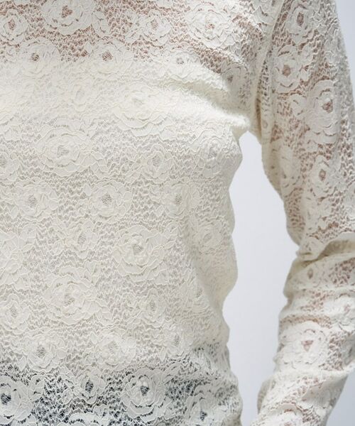 cloenc / クロエンス カットソー | 【マシンウォッシュ】フラワーレースプルオーバー | 詳細7
