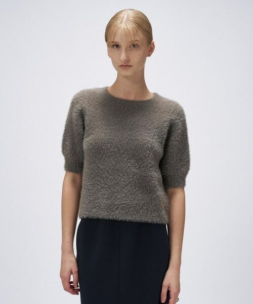 cloenc / クロエンス ニット・セーター | 【手洗い可】フェザーヤーンハーフスリーブニット | 詳細12