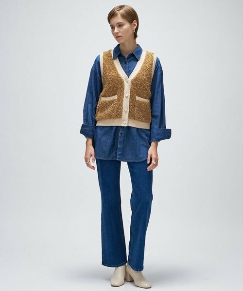 cloenc / クロエンス ベスト | リボンヤーンカーディガンニットベスト | 詳細11