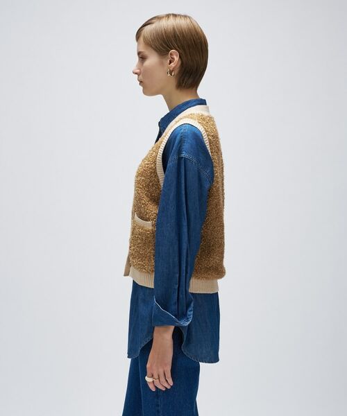 cloenc / クロエンス ベスト | リボンヤーンカーディガンニットベスト | 詳細13