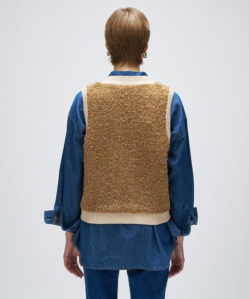 cloenc / クロエンス ベスト | リボンヤーンカーディガンニットベスト | 詳細14