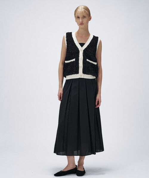 cloenc / クロエンス ベスト | リボンヤーンカーディガンニットベスト | 詳細6