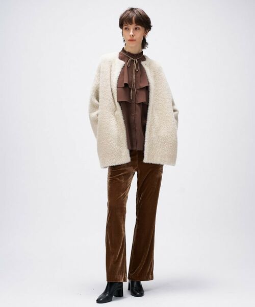 cloenc / クロエンス カーディガン・ボレロ | 【手洗い可】フェザーヤーンカーディガン | 詳細1