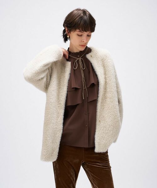 cloenc / クロエンス カーディガン・ボレロ | 【手洗い可】フェザーヤーンカーディガン | 詳細3