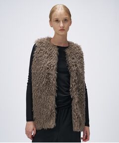 cloenc / クロエンス ベスト | 【手洗い可】フェイクファージレ