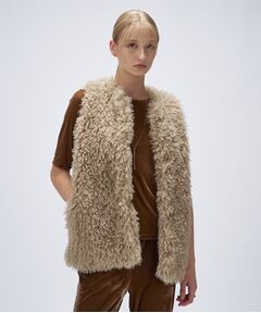 cloenc / クロエンス ベスト | 【手洗い可】フェイクファージレ