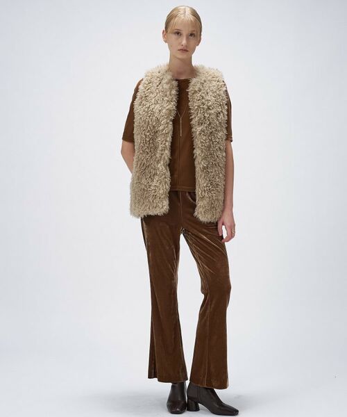 cloenc / クロエンス ベスト | 【手洗い可】フェイクファージレ | 詳細1