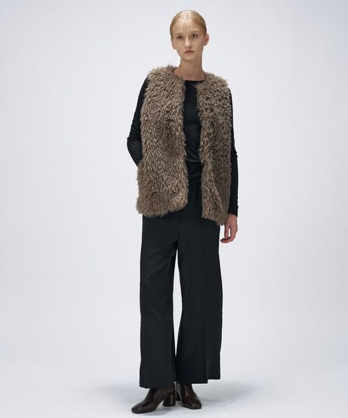 cloenc / クロエンス ベスト | 【手洗い可】フェイクファージレ | 詳細12