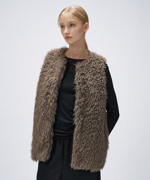 cloenc / クロエンス ベスト | 【手洗い可】フェイクファージレ | 詳細13