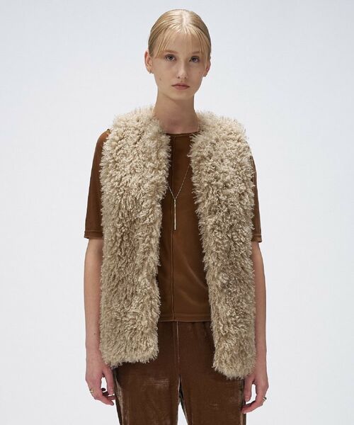 cloenc / クロエンス ベスト | 【手洗い可】フェイクファージレ | 詳細2