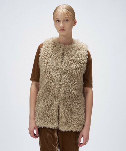 cloenc / クロエンス ベスト | 【手洗い可】フェイクファージレ | 詳細3