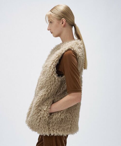 cloenc / クロエンス ベスト | 【手洗い可】フェイクファージレ | 詳細4