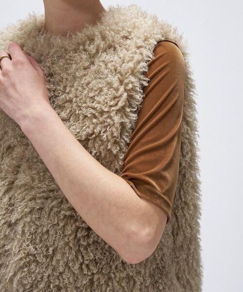 cloenc / クロエンス ベスト | 【手洗い可】フェイクファージレ | 詳細6