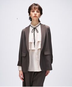 cloenc / クロエンス テーラードジャケット | 【セットアップ／手洗い可】ポイントカラーテーラードジャケット