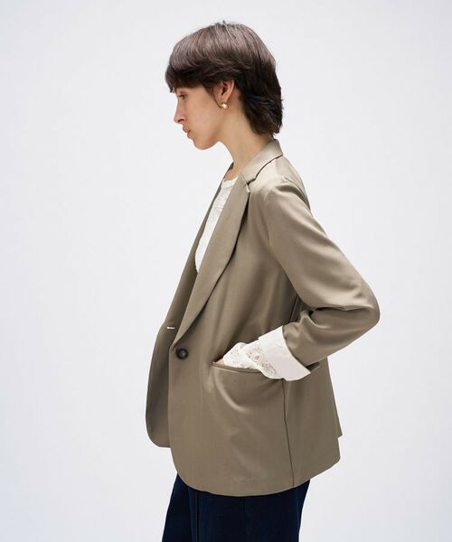 cloenc / クロエンス テーラードジャケット | 【セットアップ／手洗い可】ポイントカラーテーラードジャケット | 詳細10