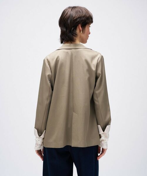 cloenc / クロエンス テーラードジャケット | 【セットアップ／手洗い可】ポイントカラーテーラードジャケット | 詳細11