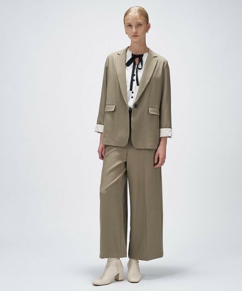 cloenc / クロエンス テーラードジャケット | 【セットアップ／手洗い可】ポイントカラーテーラードジャケット | 詳細13