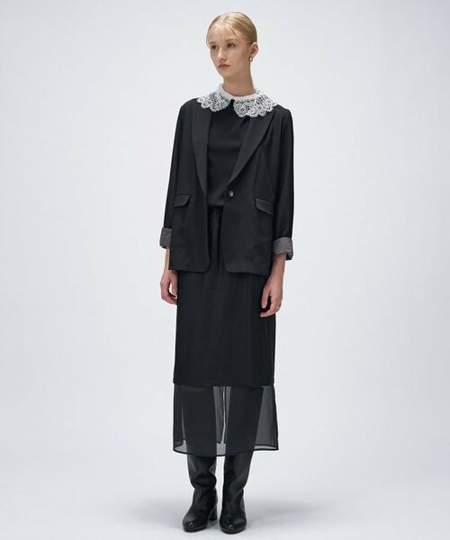 cloenc / クロエンス テーラードジャケット | 【セットアップ／手洗い可】ポイントカラーテーラードジャケット | 詳細26