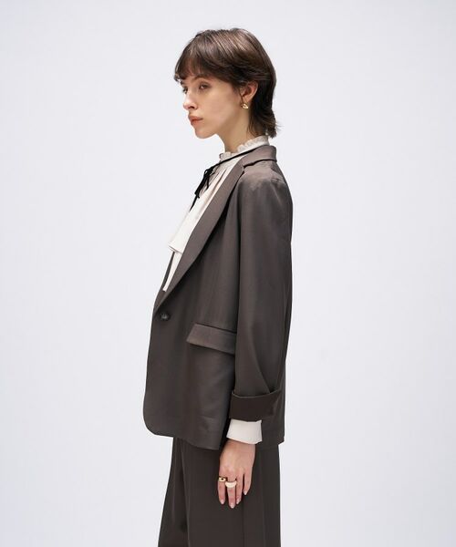 cloenc / クロエンス テーラードジャケット | 【セットアップ／手洗い可】ポイントカラーテーラードジャケット | 詳細3