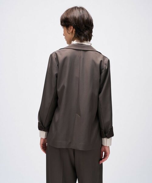 cloenc / クロエンス テーラードジャケット | 【セットアップ／手洗い可】ポイントカラーテーラードジャケット | 詳細4