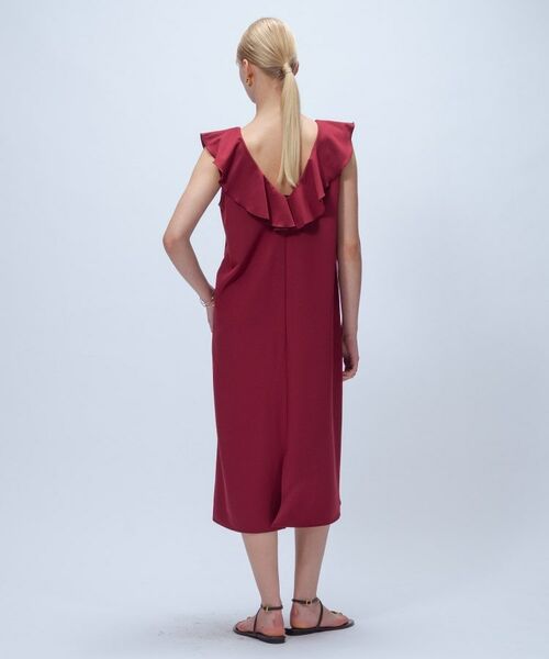 cloenc / クロエンス ロング・マキシ丈ワンピース | 【手洗い可】フリルVネックジャンパースカート | 詳細10