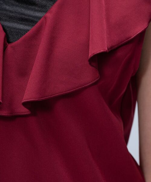 cloenc / クロエンス ロング・マキシ丈ワンピース | 【手洗い可】フリルVネックジャンパースカート | 詳細11