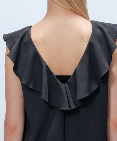 cloenc / クロエンス ロング・マキシ丈ワンピース | 【手洗い可】フリルVネックジャンパースカート | 詳細12