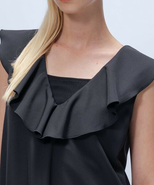 cloenc / クロエンス ロング・マキシ丈ワンピース | 【手洗い可】フリルVネックジャンパースカート | 詳細13