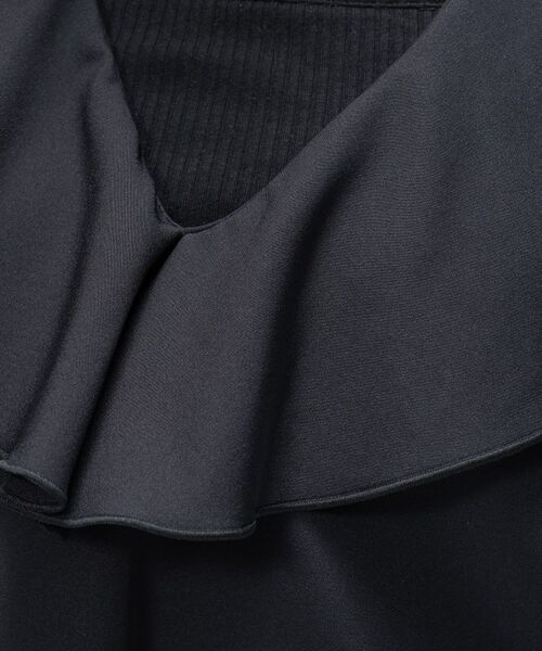 cloenc / クロエンス ロング・マキシ丈ワンピース | 【手洗い可】フリルVネックジャンパースカート | 詳細15