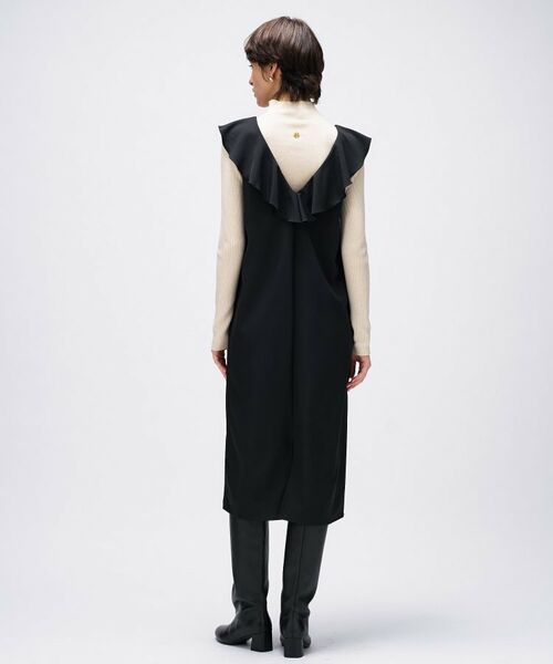 cloenc / クロエンス ロング・マキシ丈ワンピース | 【手洗い可】フリルVネックジャンパースカート | 詳細20