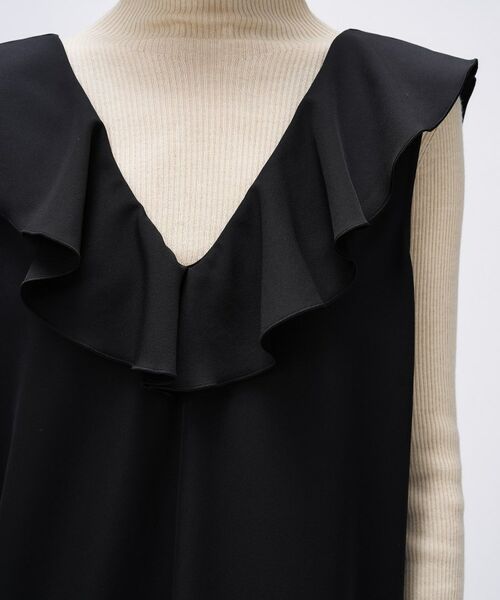 cloenc / クロエンス ロング・マキシ丈ワンピース | 【手洗い可】フリルVネックジャンパースカート | 詳細21