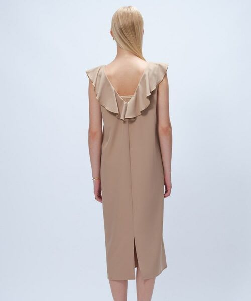 cloenc / クロエンス ロング・マキシ丈ワンピース | 【手洗い可】フリルVネックジャンパースカート | 詳細4