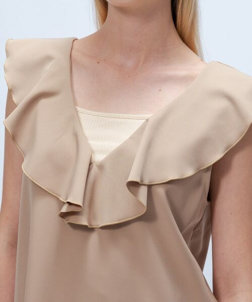 cloenc / クロエンス ロング・マキシ丈ワンピース | 【手洗い可】フリルVネックジャンパースカート | 詳細5