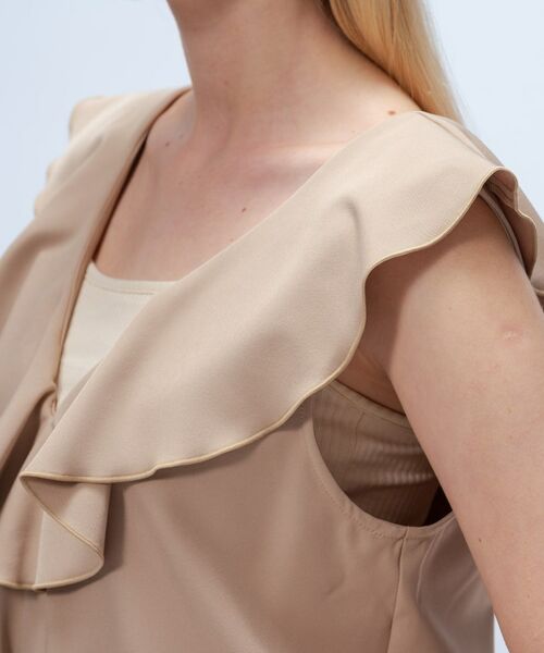 cloenc / クロエンス ロング・マキシ丈ワンピース | 【手洗い可】フリルVネックジャンパースカート | 詳細6