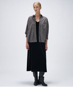 cloenc / クロエンス ワンピース | 【手洗い可】ベロアキャミワンピース