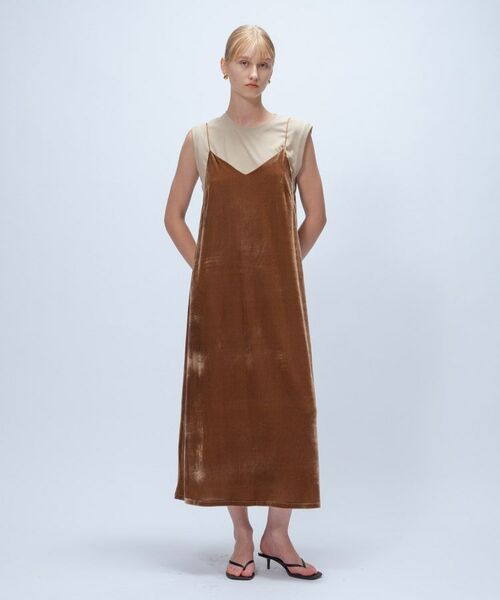 cloenc / クロエンス ワンピース | 【手洗い可】ベロアキャミワンピース | 詳細1