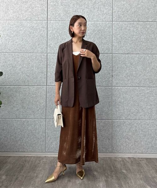 cloenc / クロエンス ワンピース | 【手洗い可】ベロアキャミワンピース | 詳細17